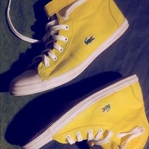 Lacoste mid tops!